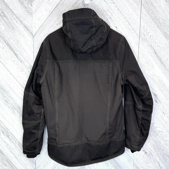 KUHL The Law Fleece Lined Hoody Jacket Mens Small Dark Brown Espresso Outdoor - Picture 4 of 9